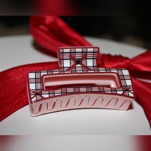 Sweetheart Sampler Mini Claw Clip - Love Letter Plaid